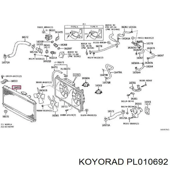 Água radiador Koyorad PL010692 precio, desde 112,57 EUR