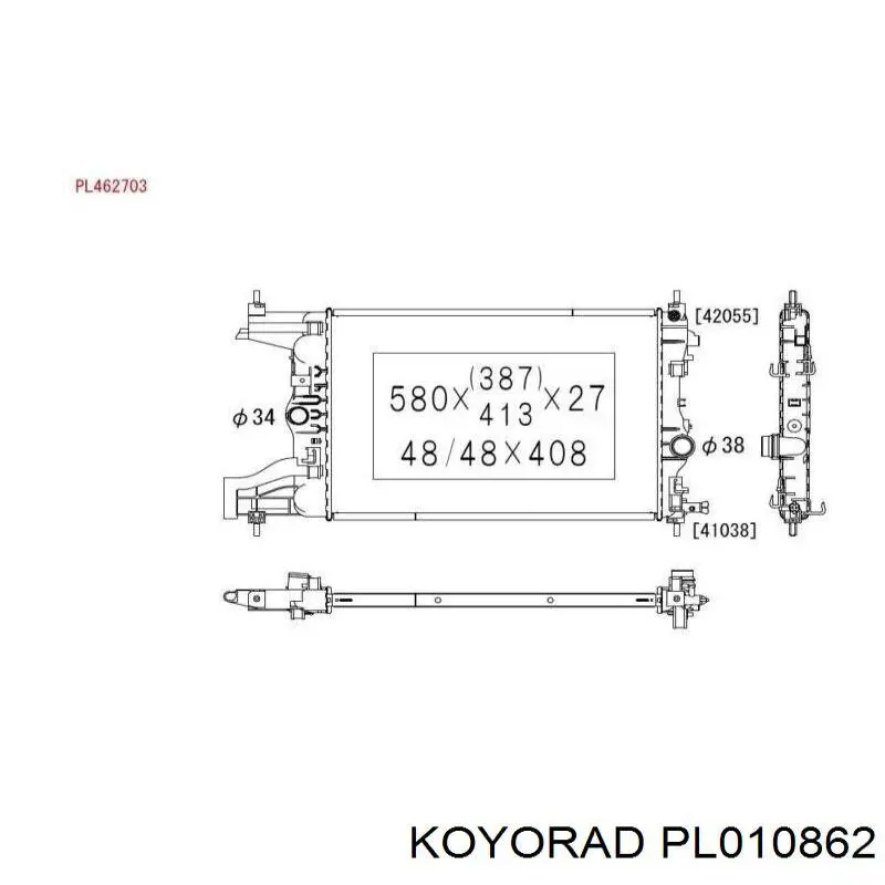 Comprar 1640021080 Toyota Radiador de auto