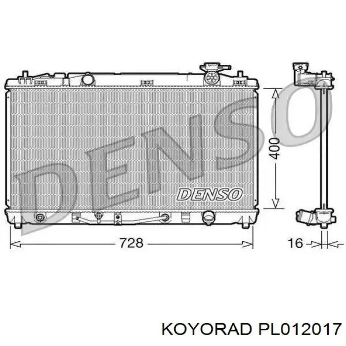 Comprar PL012017 Koyorad Radiador de auto