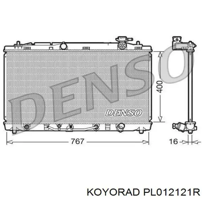 Comprar PL012121R Koyorad Radiador de auto