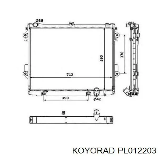 Água radiador Koyorad PL012203 precio, desde 210,63 EUR