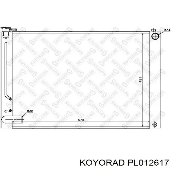 Radiador PL012617 Koyorad