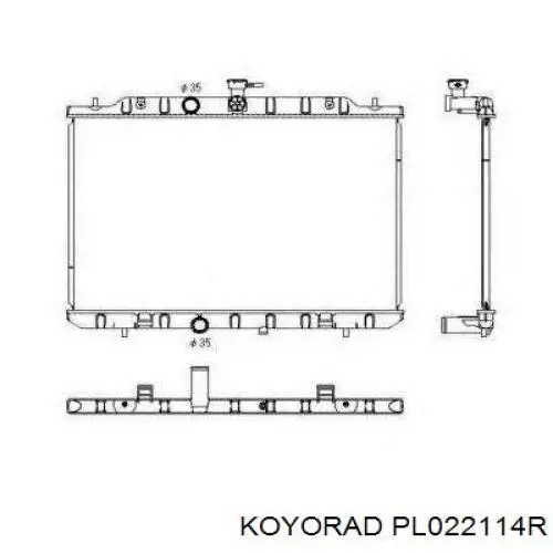 Comprar PL022114R Koyorad Radiador de auto