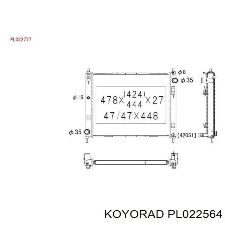 Radiador N156N120 NPS