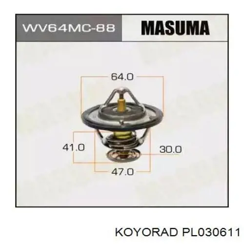 PL030611 Koyorad radiador refrigeración del motor