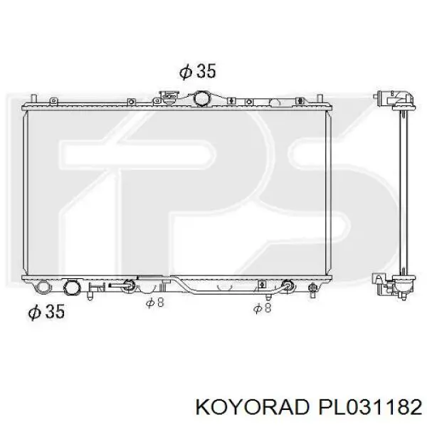 Radiador PL031182 Koyorad