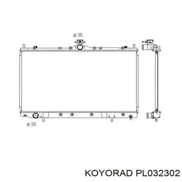 Comprar PL032302 Koyorad Radiador de auto
