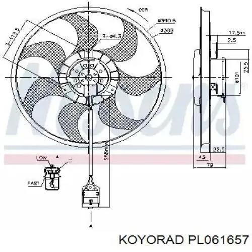 Radiador PL061657 Koyorad