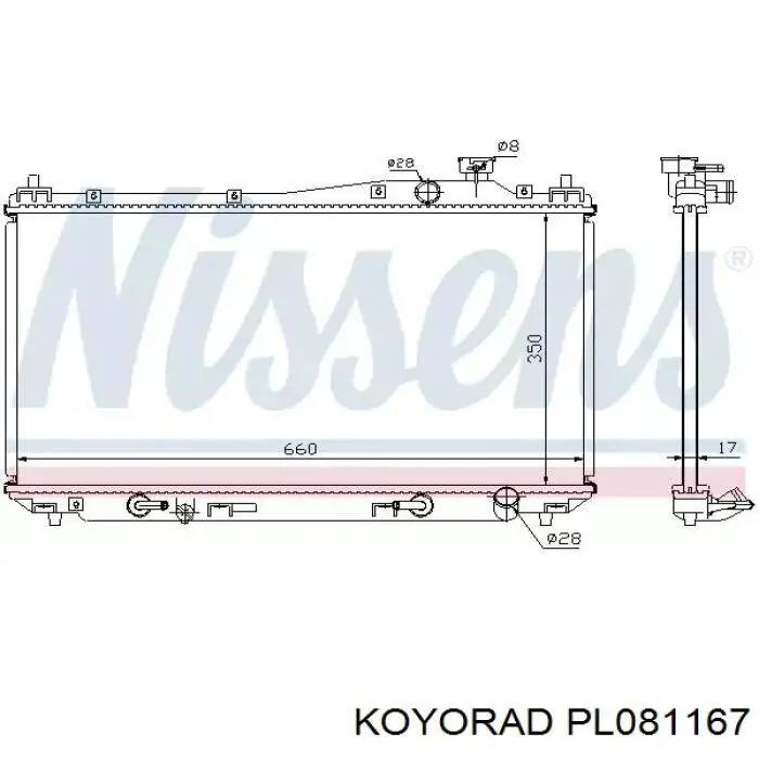 PL081167 Koyorad Refrigeración del motor
