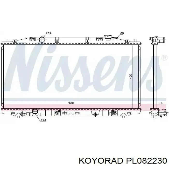 Radiador PL082230 Koyorad