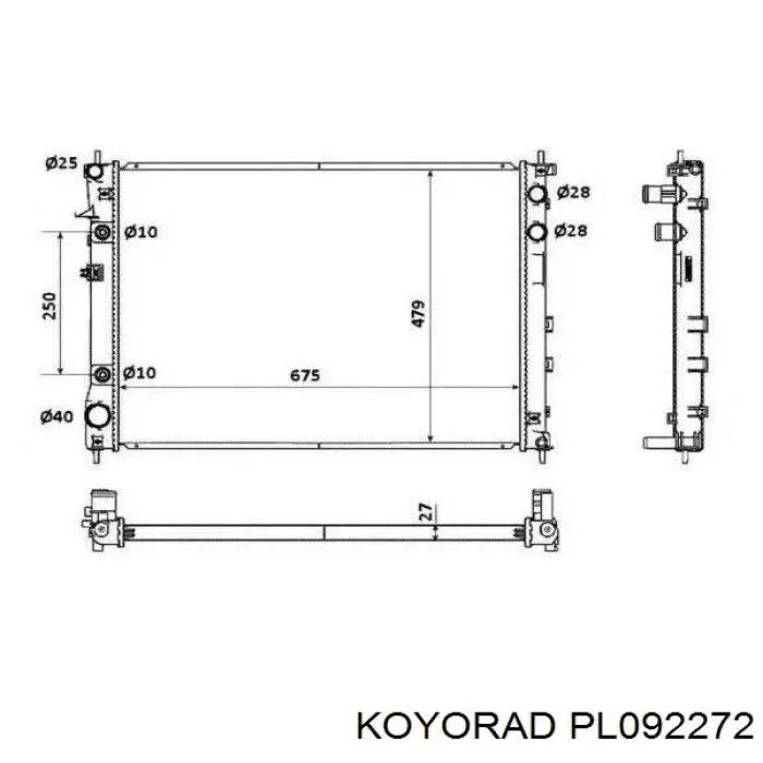 PL092272 Koyorad Refrigeración del motor