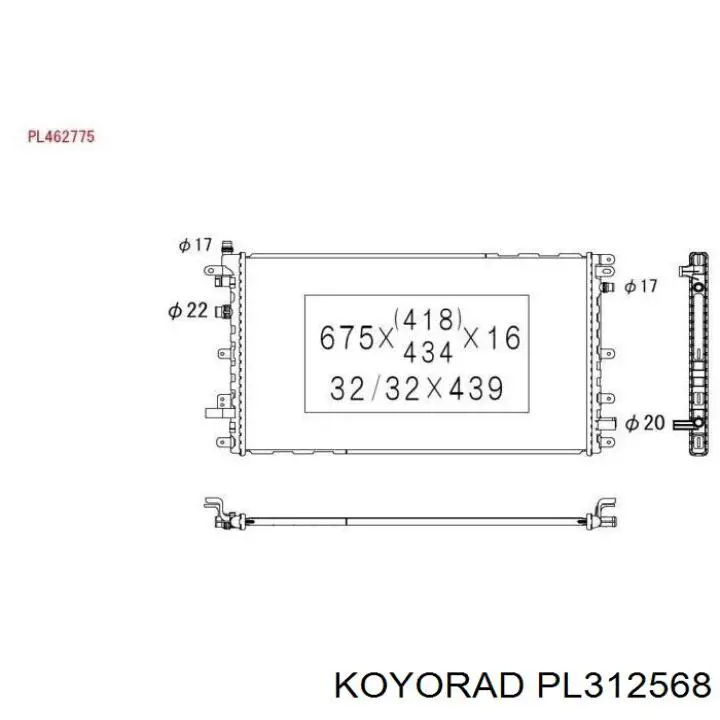 PL312568 Koyorad Refrigeración del motor