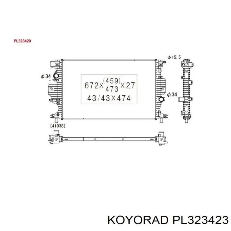 FP28A439AV AVA Refrigeración del motor