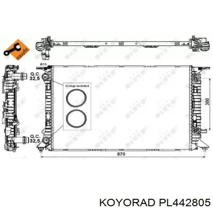 PL442805 Koyorad radiador