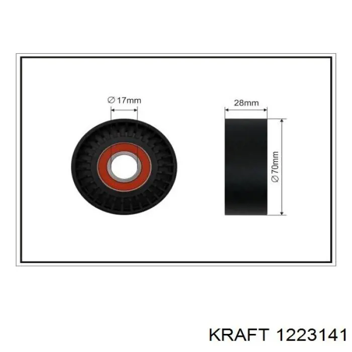 1223141 Kraft tensor de correa, correa poli v