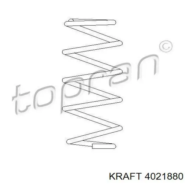 4021880 Kraft muelle de suspensión eje delantero