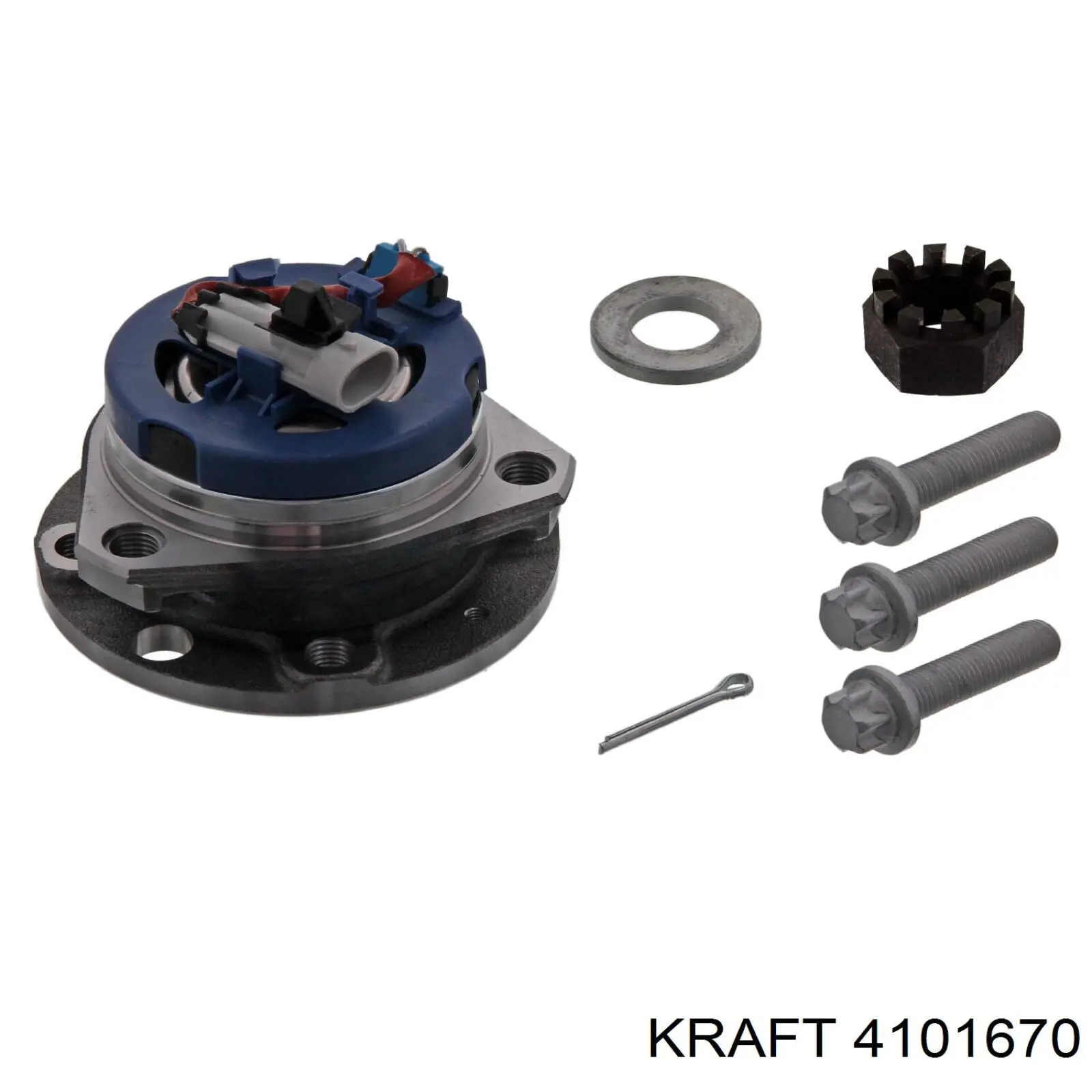 4101670 Kraft cubo de rueda delantero