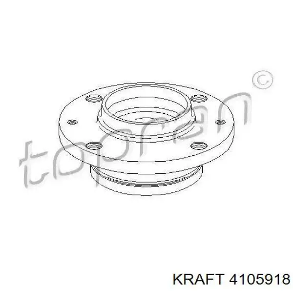 Cubo de rueda trasero Citroen Berlingo B9