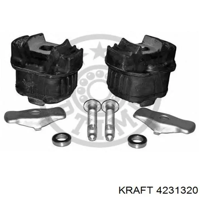 4231320 Kraft suspensión, cuerpo del eje trasero