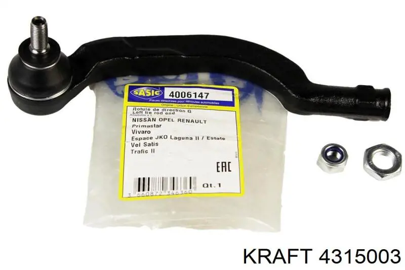 Rótula barra de acoplamiento exterior Renault Espace 4 JK0