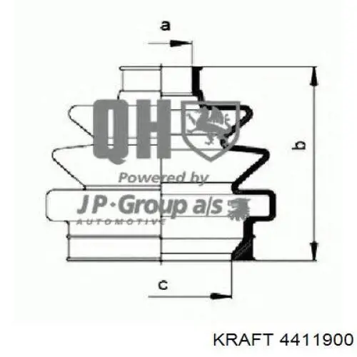 4411900 Kraft fuelle, árbol de transmisión trasero exterior