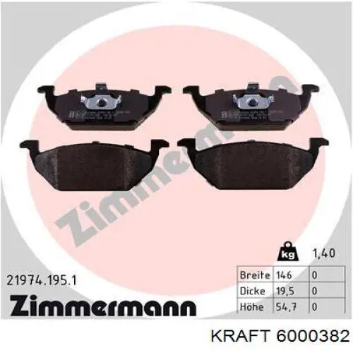 Pastillas de freno delanteras Seat Ibiza 5 KJ1, KJG