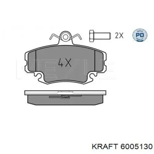 Pastillas de freno delanteras Peugeot 205 2 20A, C