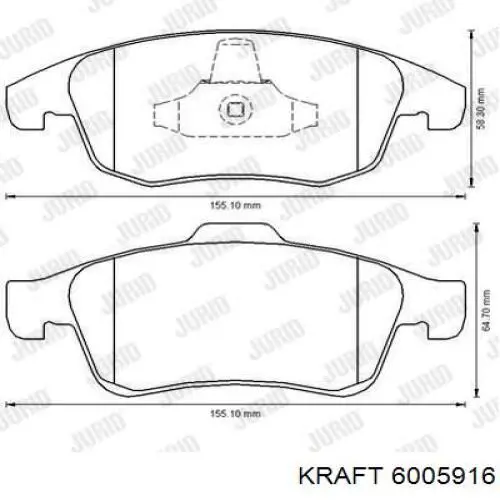 Pastillas de freno delanteras Citroen C4 UA