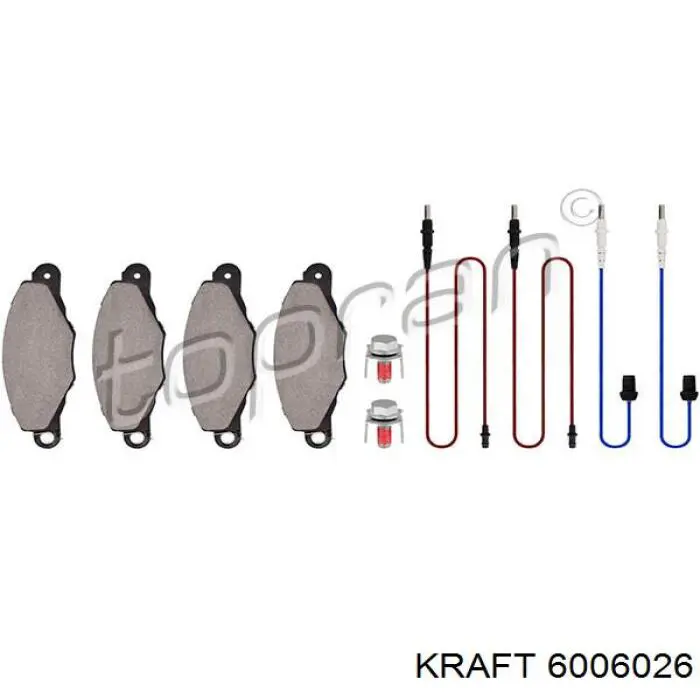 6006026 Kraft pastillas de freno delanteras