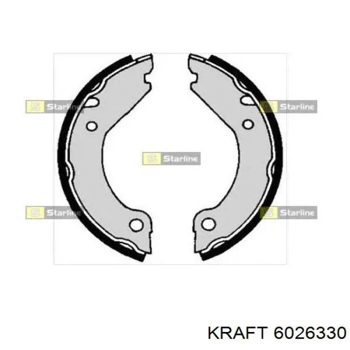 6026330 Kraft juego de zapatas de frenos, freno de estacionamiento