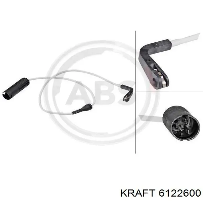 Sensor de desgaste de pastillas de freno trasero 001022 Road House