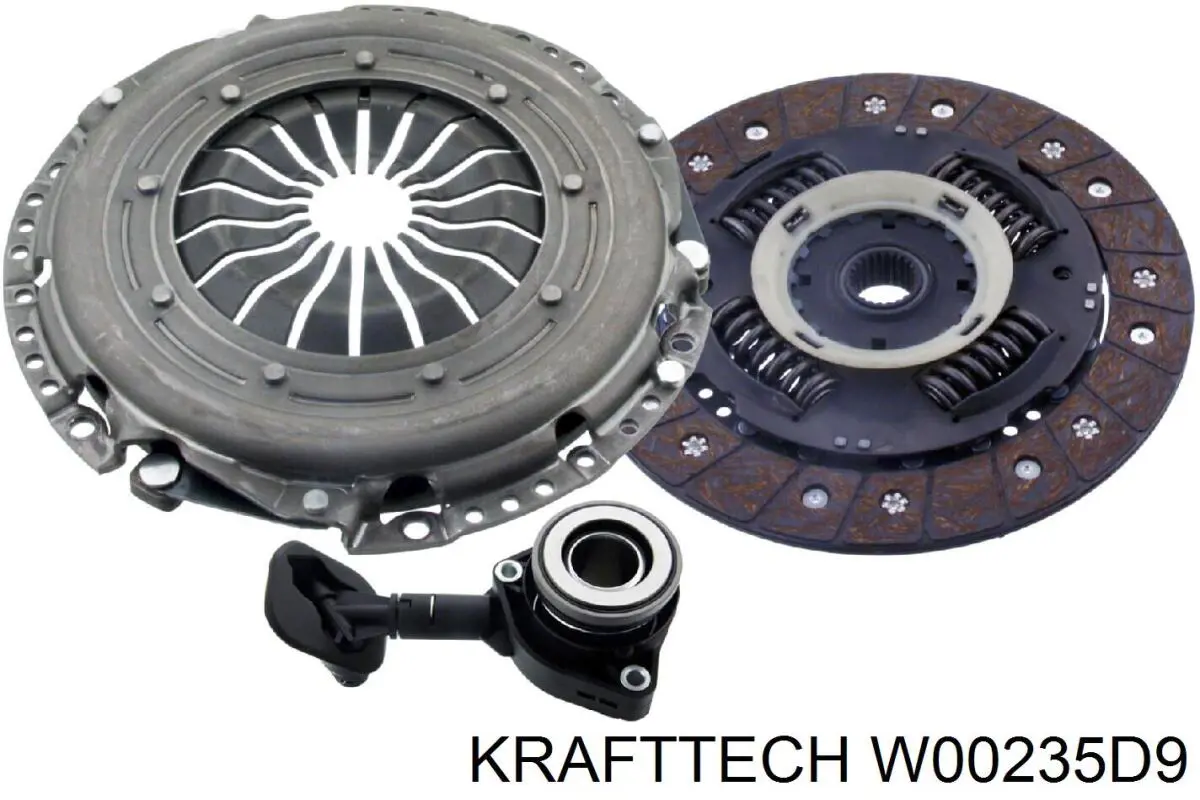 W00235D9 Krafttech kit de embrague (3 partes)