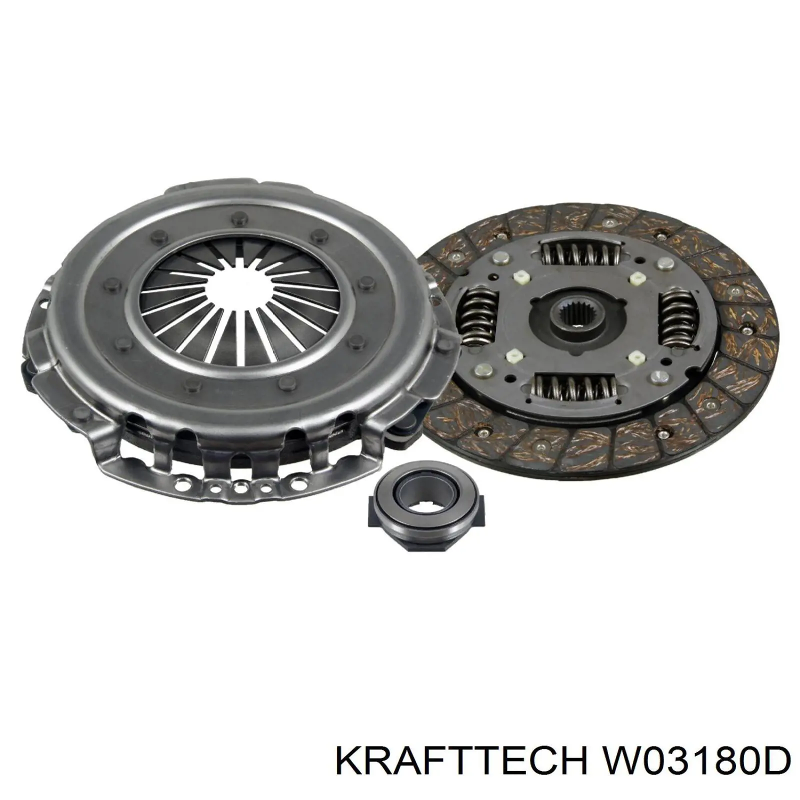 W03180D Krafttech kit de embrague (3 partes)