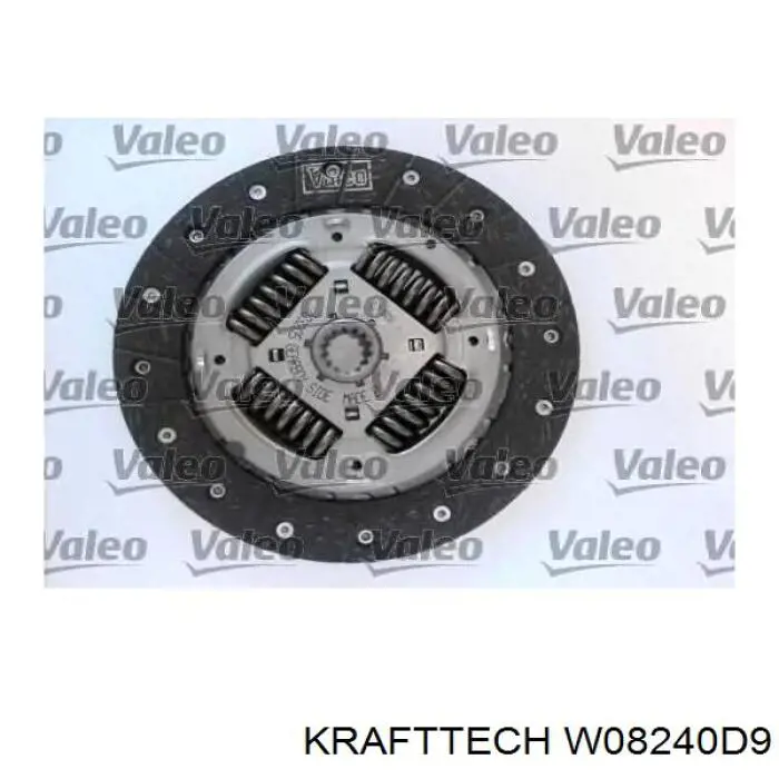 W08240D9 Krafttech kit de embrague (3 partes)