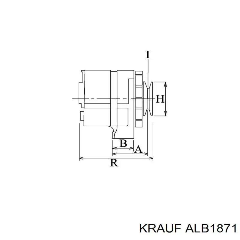 ALB1871 Krauf alternador