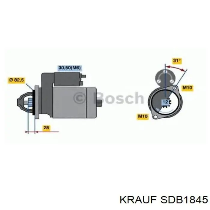 A0011515413 Mercedes Bendix motor de arranque