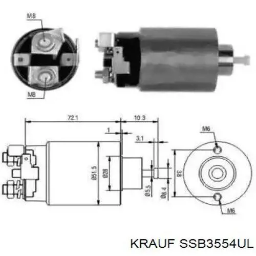 SSB3554UL Krauf interruptor magnético, estárter