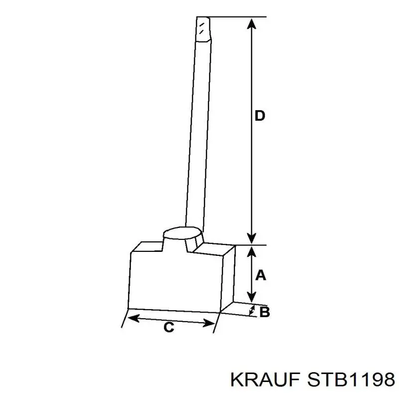 STB1198 Krauf motor de arranque