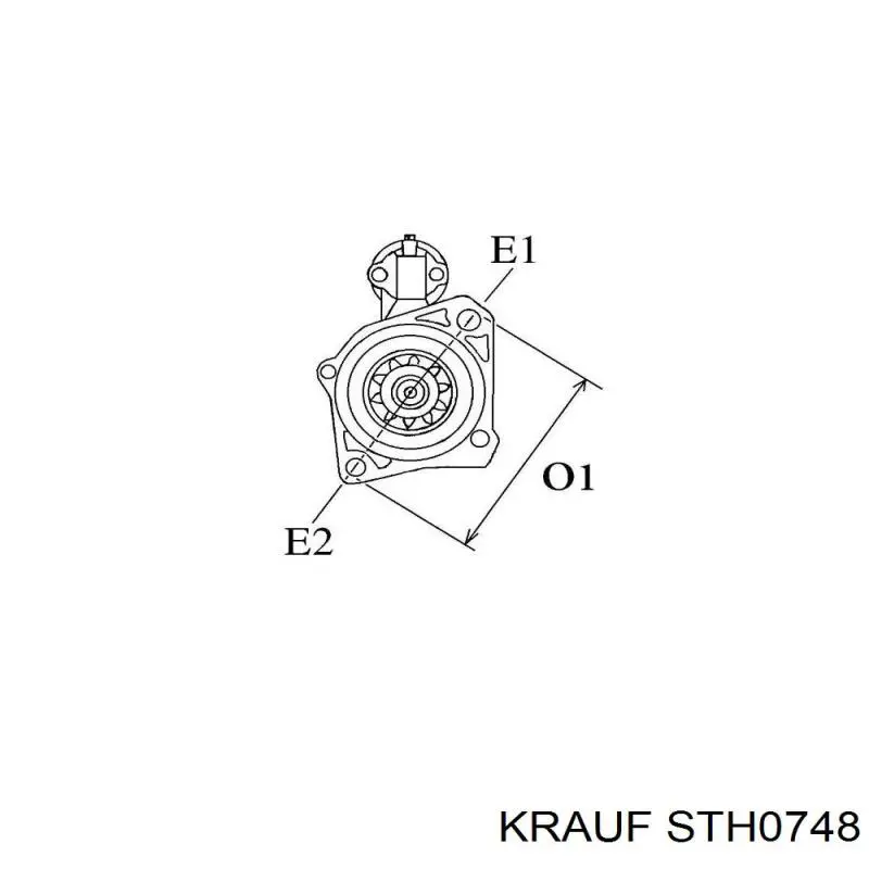 STH0748 Krauf motor de arranque