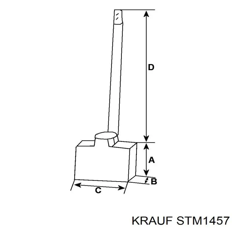 STM1457 Krauf motor de arranque