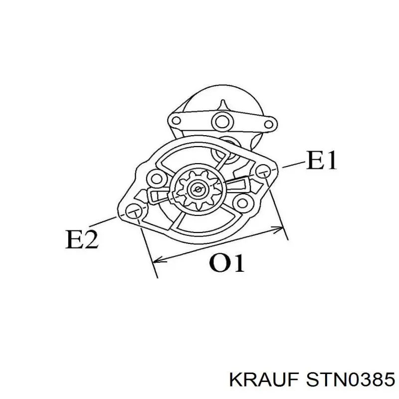 STN0385 Krauf motor de arranque