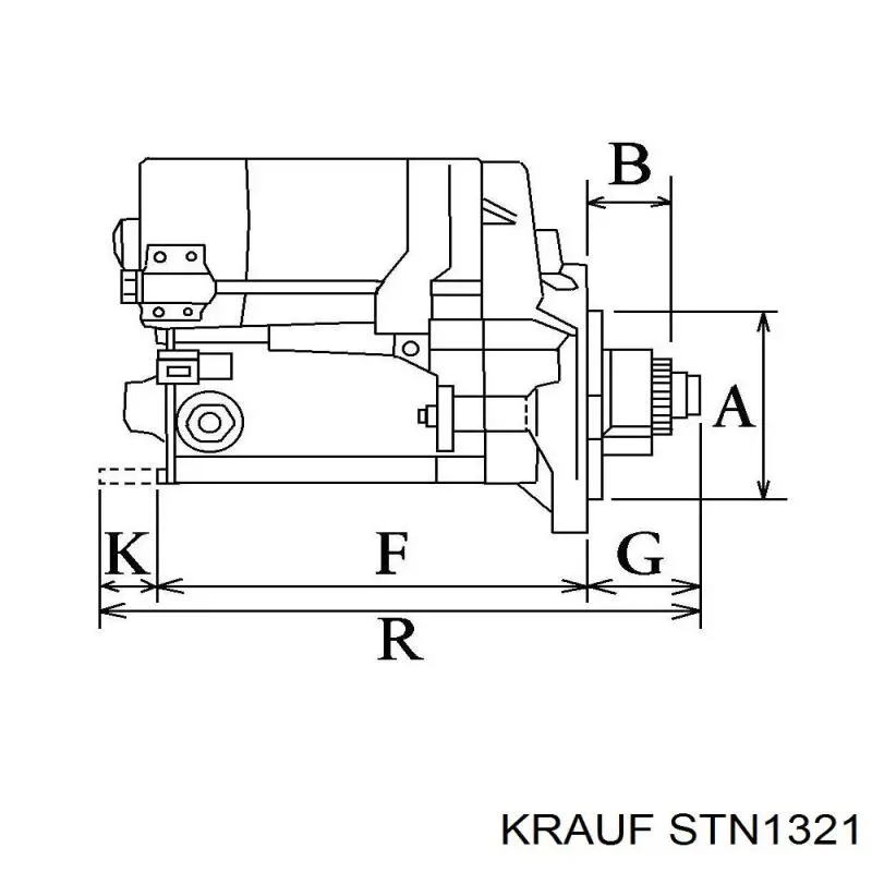 STN1321 Krauf motor de arranque