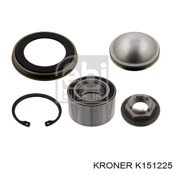 K151225 Kroner cojinete de rueda trasero