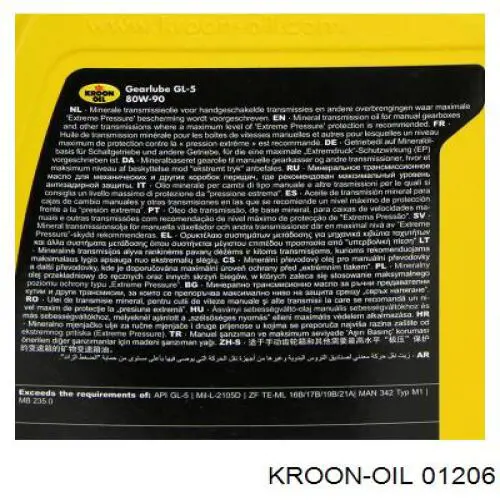 Aceite para transmisión automática  Kroon OIL 01206 precio, desde 16,76 EUR
