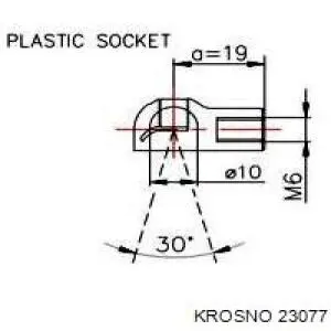 Amortiguador maletero 23077 Krosno