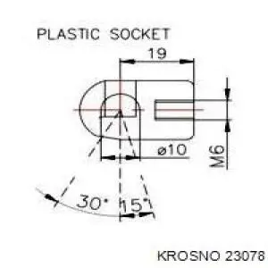 23078 Krosno Amortiguador de porton
