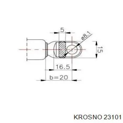Amortiguador de maletero Krosno 23101 precio, desde 14,96 EUR