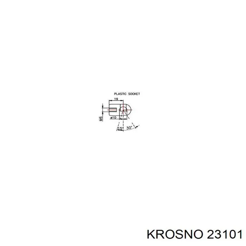 23101 Krosno Amortiguador de porton