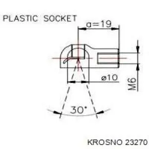 23270 Krosno amortiguador de maletero