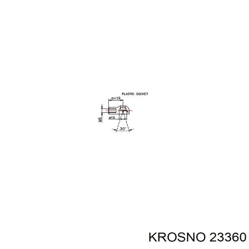 23360 Krosno muelle neumático, capó de motor